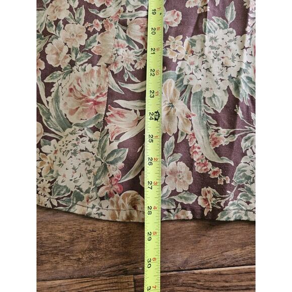 Liz Claiborne Sport Autumn Fall Skirt Women's Size 12P Maxi Bohemian Rayon - Picture 10 of 10